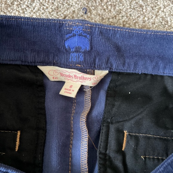 Brooks Brothers blue suede mini skirt size 6 - Picture 3 of 4